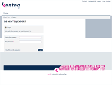 Tablet Screenshot of expertbij.kenteq.nl
